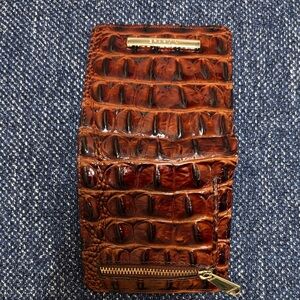 Brahmin Brown Croc-Embossed Wallet